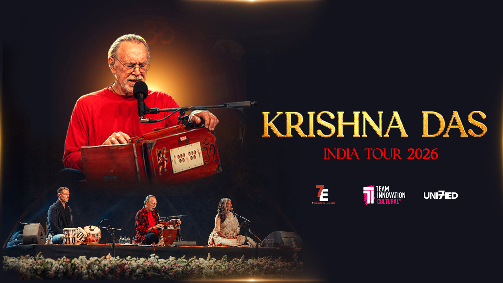 Krishna Das – India Tour 2026 Poster